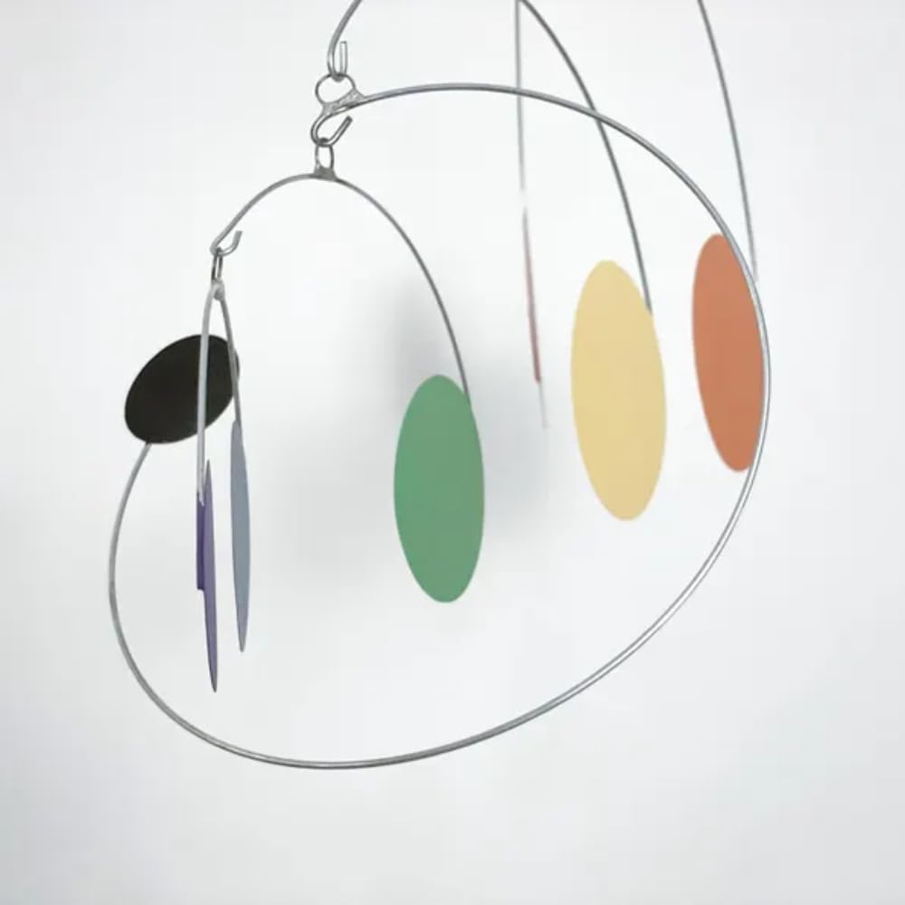Mid Century Modern Hanging Mobile Circles with Disk
