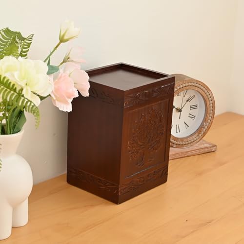 Elegant Wooden Tree of Life Cremation Urns
