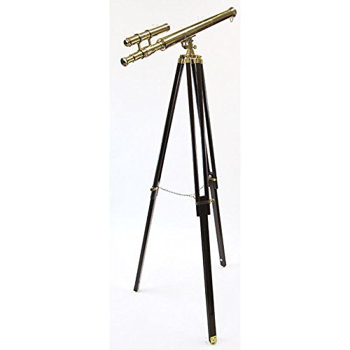 Large Astro Brass 39 Inch Telescope Nautical Decor