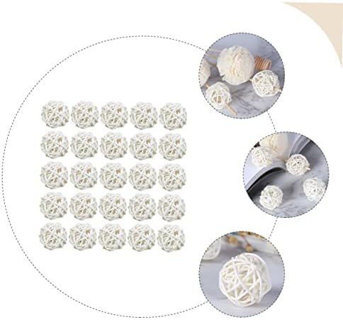 Alipis 25pcs Aromatherapy Rattan Balls Decorative Vase Fillers