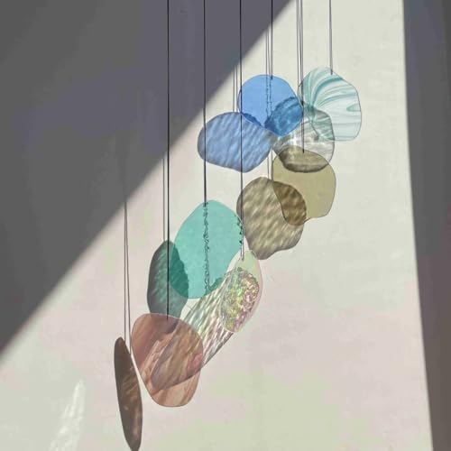 ZHANGBH Wall Art Glass Hanging Mobile