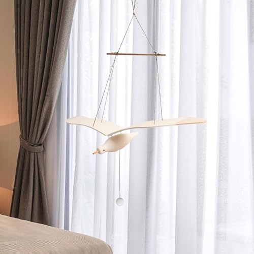 Wooden Seagull Mobile for Home Decor