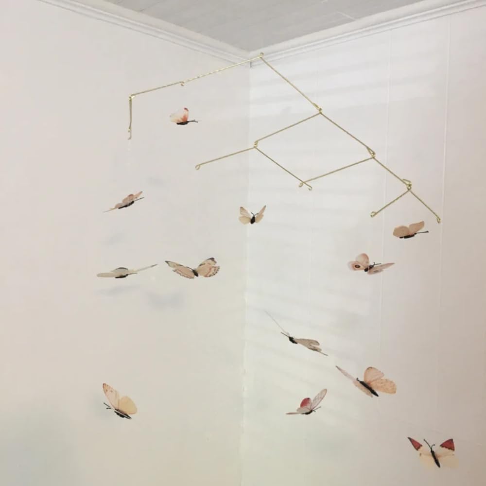 Yellow Butterfly Mobile - 23W x 28H Wall Decor