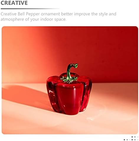 BESPORTBLE Crystal Bell Pepper Decor Figurine