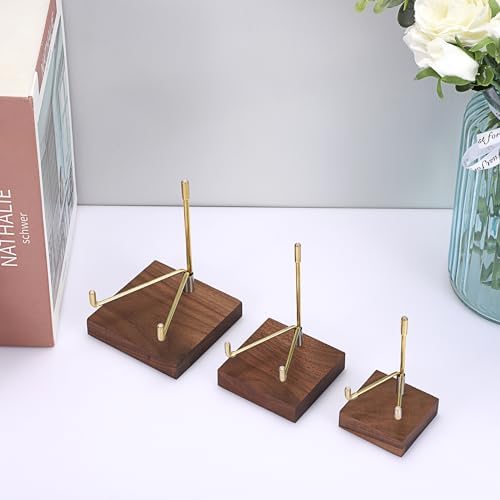 Hipiwe Adjustable Metal Arms Display Easel with Wooden Base
