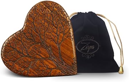 Ziya Wooden Heart Keepsake Tree Urn