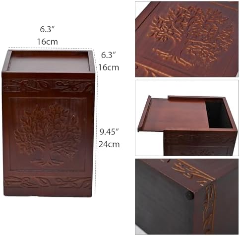 Elegant Wooden Tree of Life Cremation Urns