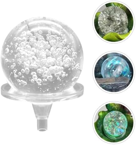 Healifty Crystal Ball Fountain Decoration with Stand