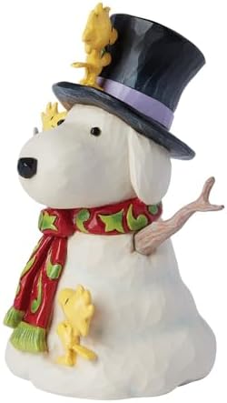 Enesco Peanuts Snoopy Snowman Figurine - 571 Inch Collectible Decor
