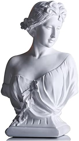 12 Inch Young Venus Bust Statue - Greek Goddess Home Decor