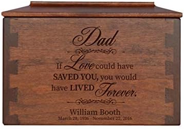 LifeSong Milestones Small Personalized Wooden Cremation Urn