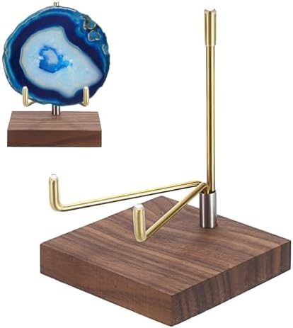 Hipiwe Adjustable Metal Arms Display Easel with Wooden Base