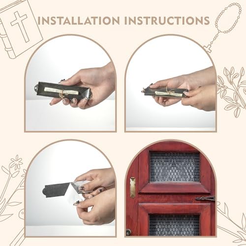 CAMATET Mezuzah Set with Scroll and Self-Stick Backing