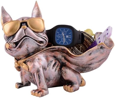Cool Dog Showpiece with Plate for Home Decor