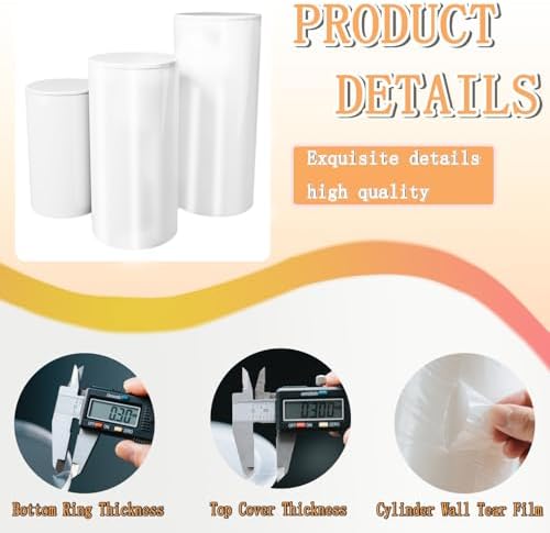 Cylinder Stand for Party Wedding Birthday Decor 3pcs