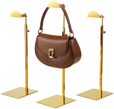 Chawtalion 3PC Gold Purse Display Stand Holder