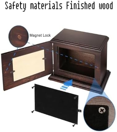 Wooden Cremation Urn for Adult Male Ashes