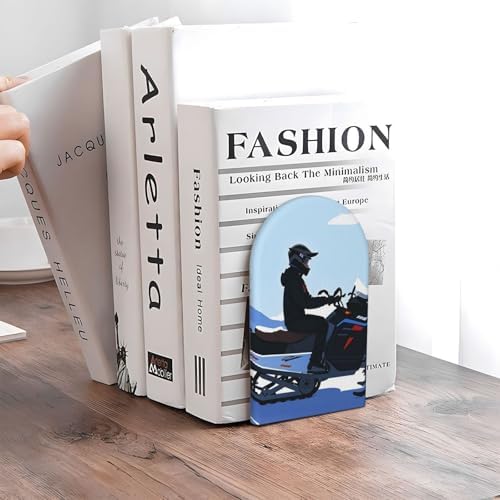 Heavy Duty Wooden Book Ends with Non-Skid Base