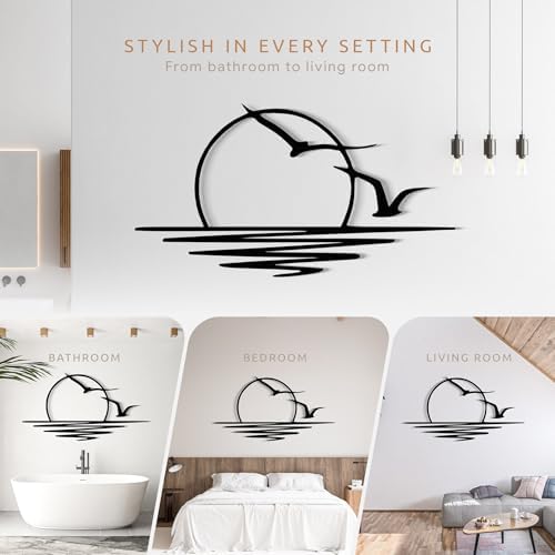 Wita Home Sunset with Seagulls Wall Art