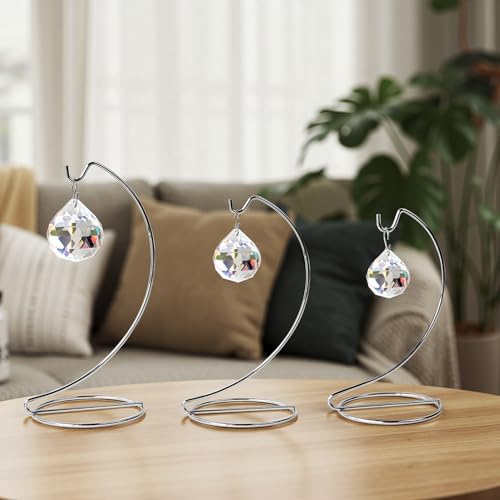 ZEERSHEE 3 Pcs Iron Hanging Stand Display for Decorations