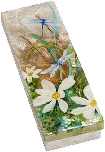 Capiz Shell Dragonfly Decorative Storage Box