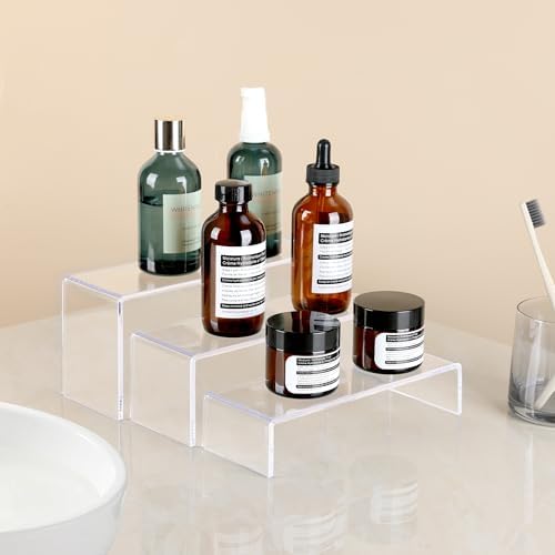 ANDGOO Clear Acrylic Display Risers 6 Pcs Set
