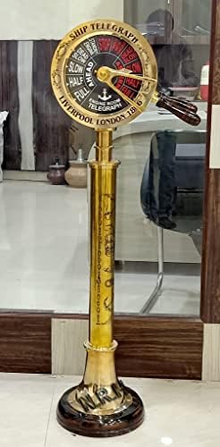 Ship Telegraph Speed Controller Brass Handmade Maritime Telescope Collectible Decor