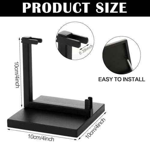 Zonon 2 Pcs Metal Glass Display Stands for Art and Collectibles