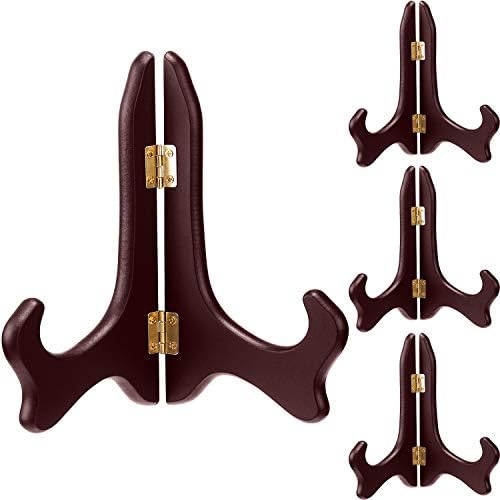 Tatuo 4 Pack Red Wooden Easel Display Stand