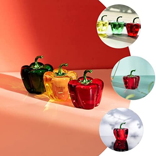 BESPORTBLE Crystal Bell Pepper Decor Figurine