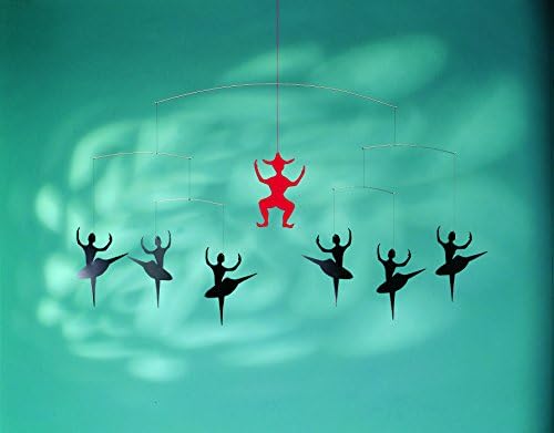 HC Andersen Ballet White Hanging Mobile 28 Inches
