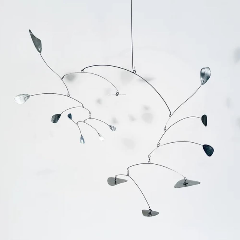 Metal Kinetic Hanging Mobile Sculpture 24 W x 18 H