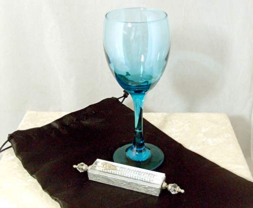Handmade Jewish Wedding Glass Kit Aqua
