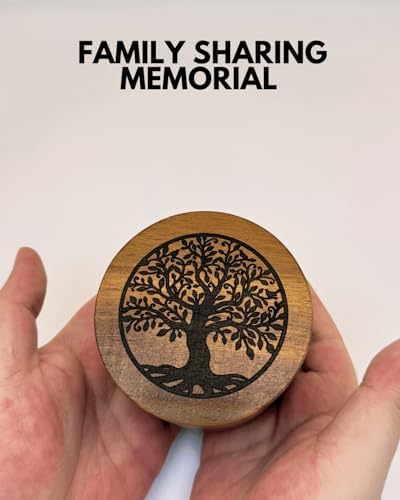 Small Wooden Urn for Human Ashes Keepsake Cremation Box