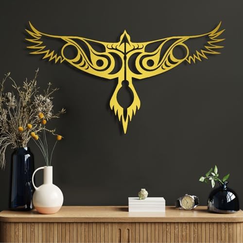 Norse Raven Metal Wall Sculpture Decor