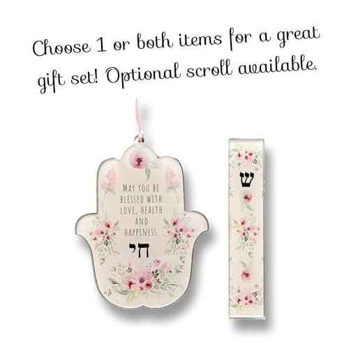 Lea Joelle Handmade Hamsa and Mezuzah Gift Set