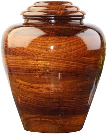 Rosewood Cremation Urn for Human Ashes Custom Engraving Durable Wooden Urn