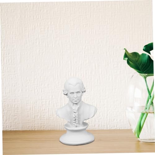 4pcs Mini Musician Bust Sculptures Resin Decor Desktop Statue