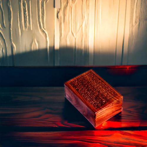 Wooden Urn for Human and Pet Ashes - Decorative Keepsake