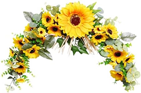 Generic Artificial Swag 23 Inch Wreath Garland for Front Door