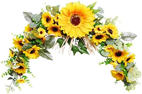 Generic Artificial Swag 23 Inch Wreath Garland for Front Door