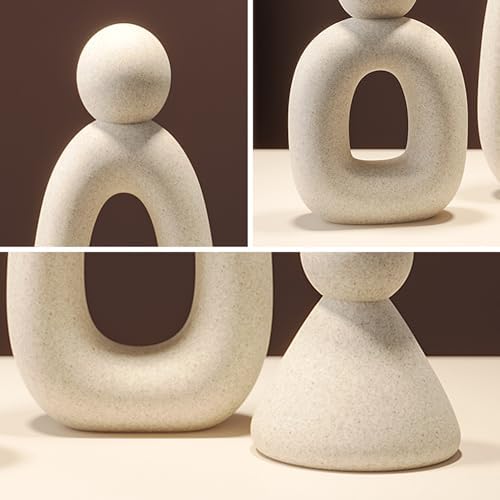 Suruim Modern Family Figurines Set of 3 Grey