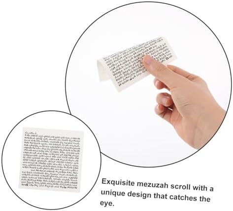 LIFKICH 50pc Jewish Mezuzah Scroll Decor