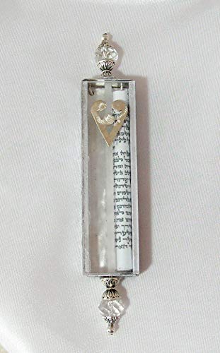 Jewish Wedding Glass Kit with Satin Bag and Mezuzah Case