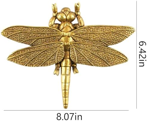 SnowOwl Gold Dragonfly Wall Sculpture Decor