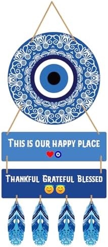 Kaameri Bazaar 28 Cm Engineered Wood Evil Eye Wall Art