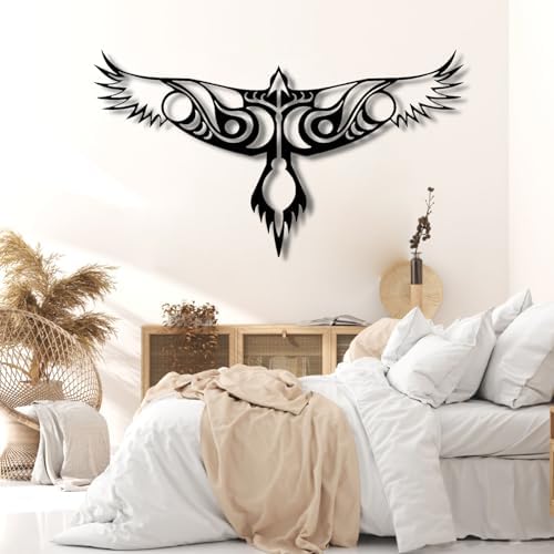 Norse Raven Metal Wall Sculpture Decor