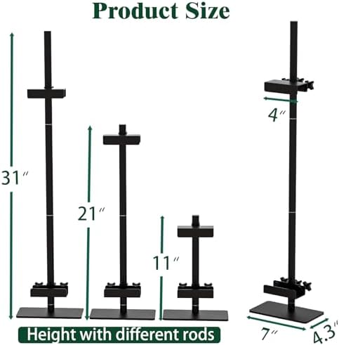 30 H Adjustable Black Metal Easel Stand