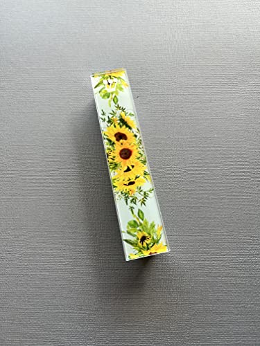 Lea Joelle Mezuzah Scroll Case with Sunflowers
