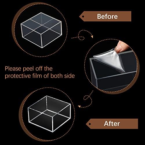 Geelin 6 Pack Clear Acrylic Cube Risers Display Stands